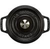 Кокотница Zwilling Staub, круглая, 12 см, чёрная, 400 мл (40509-471-0)