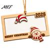 Christmas Tree Hanging Decoration Wooden Money Holders for Cash, Holiday Cash Gift Ornament Gifts Holder Ornaments Xmas Tree, Home Party Supplies Card