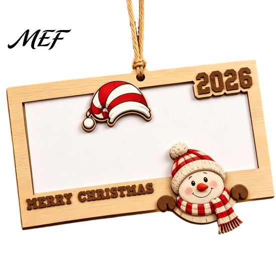 Christmas Tree Hanging Decoration Wooden Money Holders for Cash, Holiday Cash Gift Ornament Gifts Holder Ornaments Xmas Tree, Home Party Supplies Card