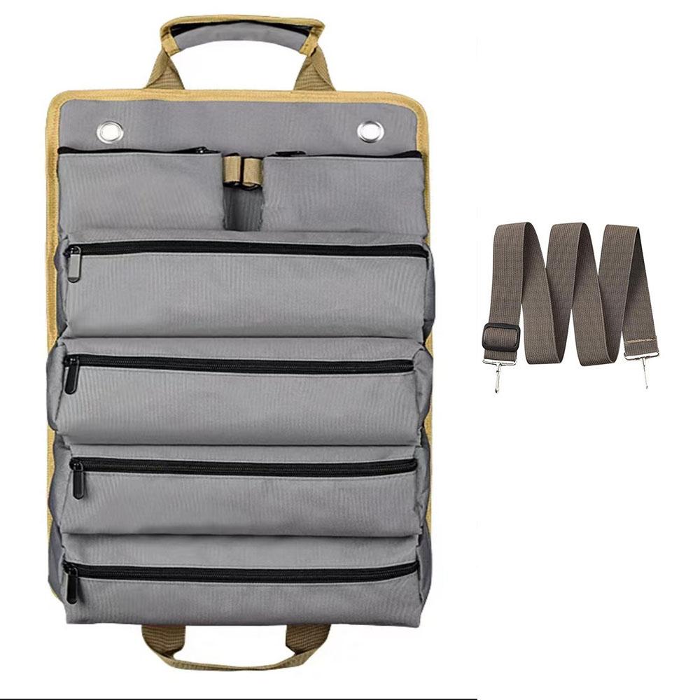 Многофункциональная портативная сумка для инструментов, Утолщенный и износостойкий набор инструментов, Сворачивающаяся сумка для хранения большой вместимости, Подвесная жесткая