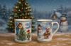 Christmas Porcelain Mug 320ml Decorative Gift Box Christmas Tree
