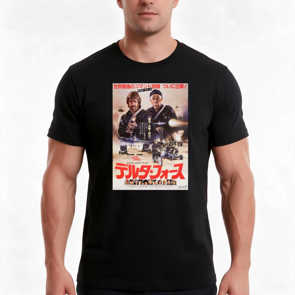 The Delta Force Japanese HD TShirt Summer Casual Cotton Tee Oversized Streetwear Tops Vintage Graphic Print Cotton