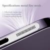 Metal Dust Net for IPhone 12 13 14 15 16 Pro Max Universal Speaker Dust Mesh Charging Port Anti-Scratch Protection Accessories2