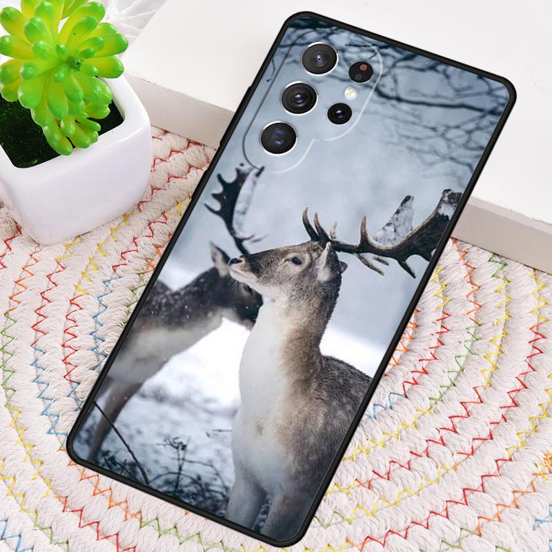 Чехол из ТПУ для телефона Samsung Galaxy note 10 pro S26 S25 S24 S23 S22 Ultra Plus S21 FE S20 с изображением самца оленя и природы