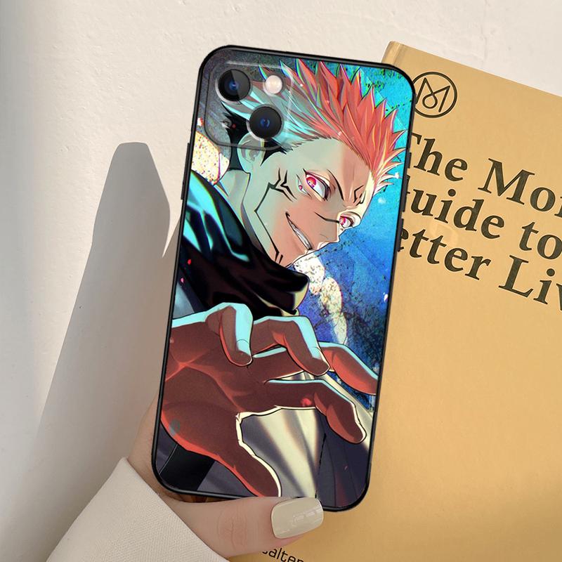 Jujutsu Kaisen Anime Phone Case For iPhone 12 11 13 14 Pro Max X XR XS Max 7 8 Plus SE 2020 12 Mini 13 Mini Cover