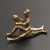 Mini Sexy Figurine Status Brass Vintage Adult Craft Living Home Desk Ornament