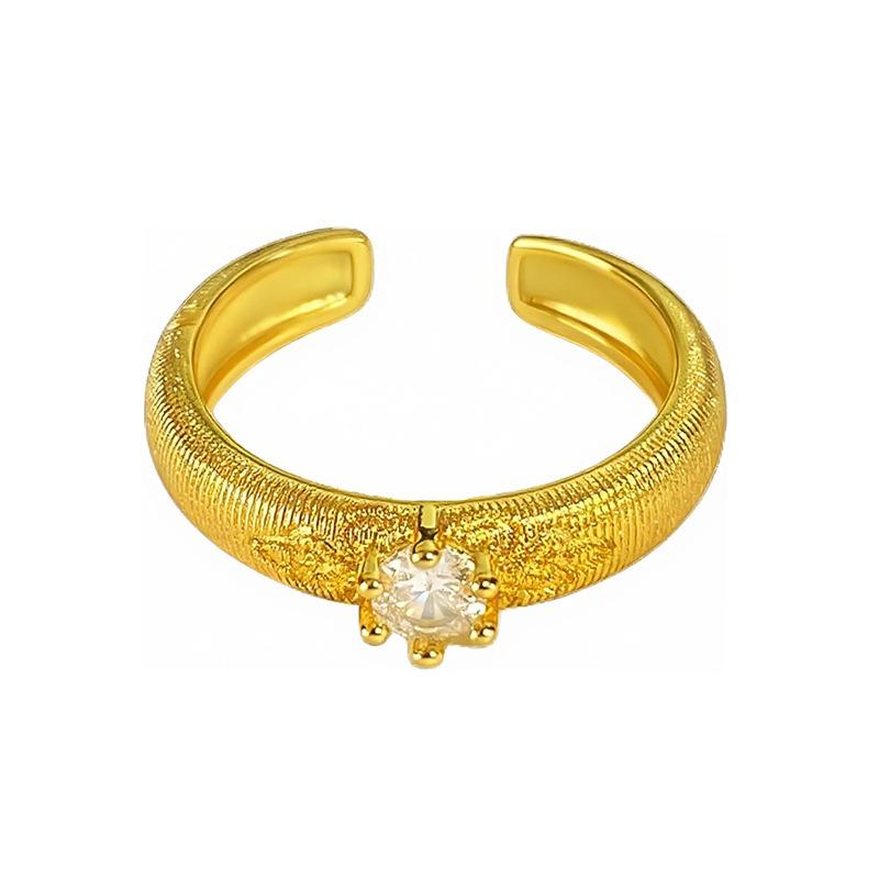 Итальянское ретро дугообразное матовое кольцо Zir*****Pen средневековое винтажное бамбуковое сочленение личность легкая роскошь парное кольцо женское