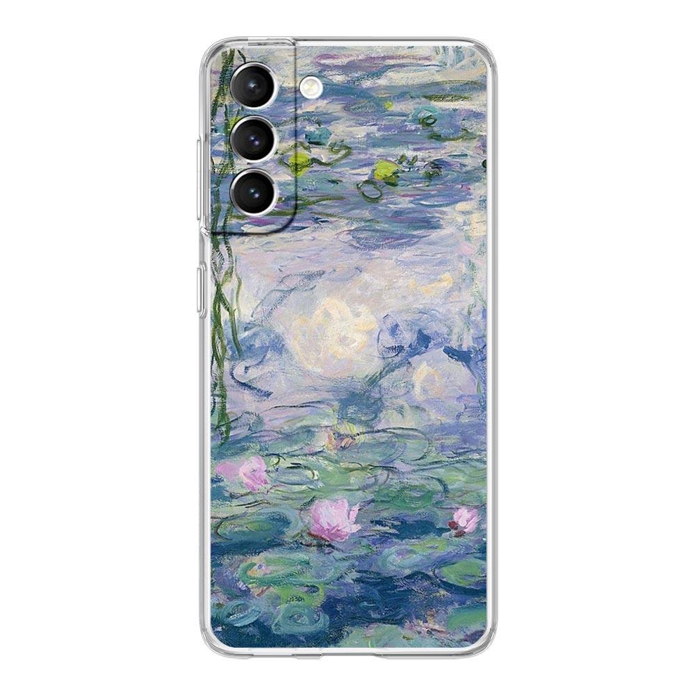 Клод Моне Импрессионизм Прозрачный силиконовый чехол для телефона для Samsung Galaxy S23 S22 5G S20 Ultra S21 FE 5G S10E S9 S8 S10 Plus