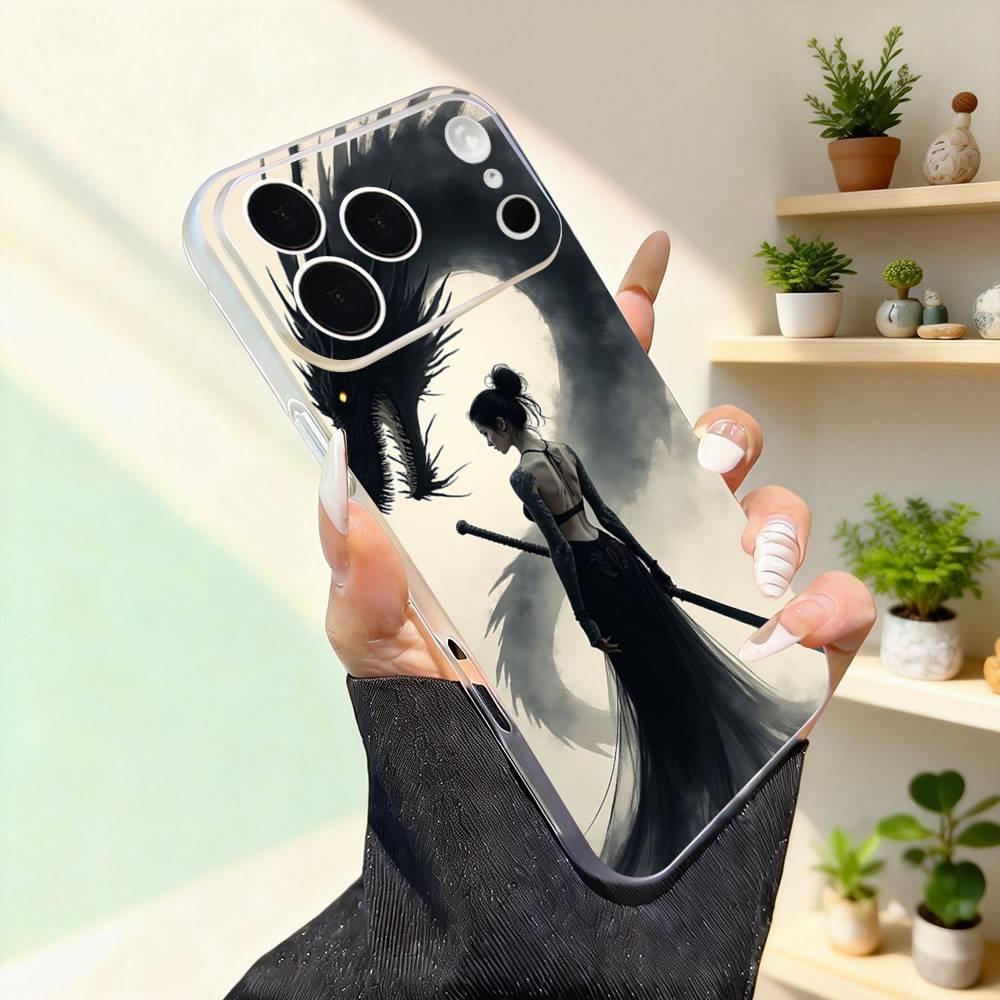 Samurai Warrior Geisha Cool For iPhone 11,12,13,14,15,16,17,Pro,Max,Plus,Mini,SE4,E Phone Case With Magsafe Wireless