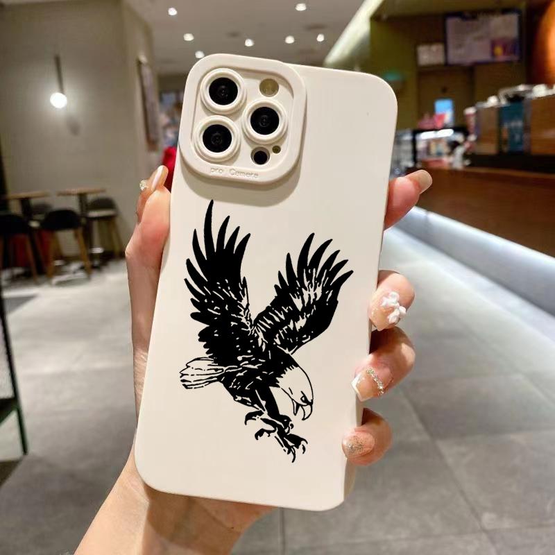 Phone Case For Xiaomi Redmi Note 13 12 11 10 14 Pro Plus 5G 12S Eagle Spreads Its Wings Painting Cover Redmi 13C 14C 4G Fudas