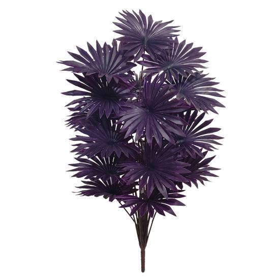 Фиолетовая искусственная пальма, реалистичная искусственная пальма, тропические листья, искусственные пальмовые ветви для Хэллоуина, Рождества, внутреннего и наружного декора