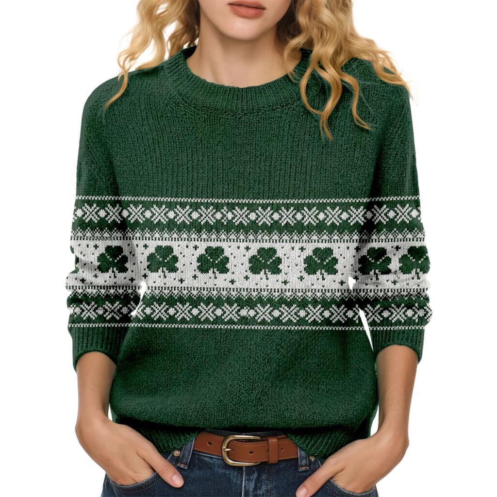 LXF-YT52-Saint Parkrit pullover sweater European and American spring and autumn long-sleeved explosion Fair Island