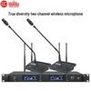 HuiDu HDQ-6603 Профессиональный беспроводной петличный микрофон True Diversity для сценических выступлений