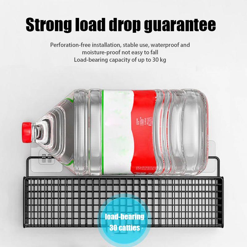 Многофункциональный органайзер для ванной комнаты, органайзер для туалетных принадлежностей, полка для ванной комнаты без дырокола, настенное крепление для хранения на кухне и в ванной