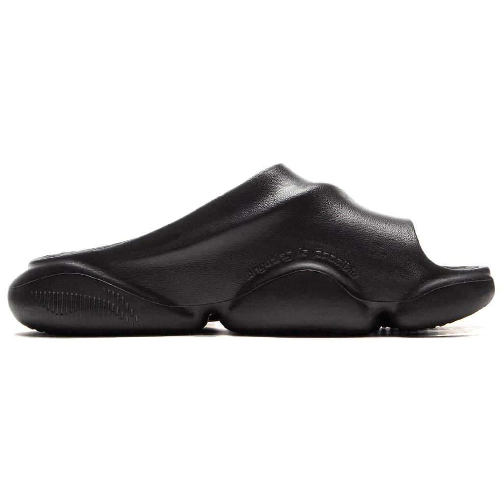 Li Ning BadFive SLIDE OG Нескользящие Износостойкие Шлепанцы-Слайдеры Мужские Черные ABTV007-2
