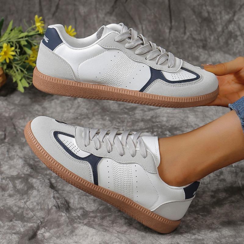 2024 Модные цветные туфли с круглым носком на весну и осень для женщин, вулканизированные туфли со шнуровкой и неглубоким носком, удобные женские туфли