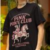 Графическая футболка «Клуб розовых пони»: Рубашка в стиле Y2K Cowgirlcore