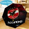 Custom Name Umbrella Al-Ahly Club Crest Umbrella 8-Frame for Travel, Camping, Casual Lightweight Portable, Essential for Family Gifts