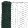Vidaxl Ogrodzenie Z Siatki, Stal I Pvc, 25X1,2 M, Zielone