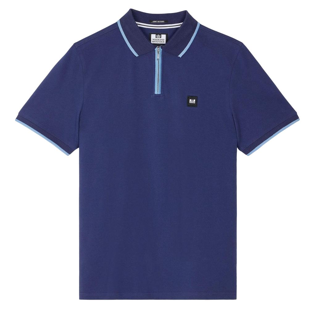 Weekend Offender Mens Shore Zipped Polo Shirt