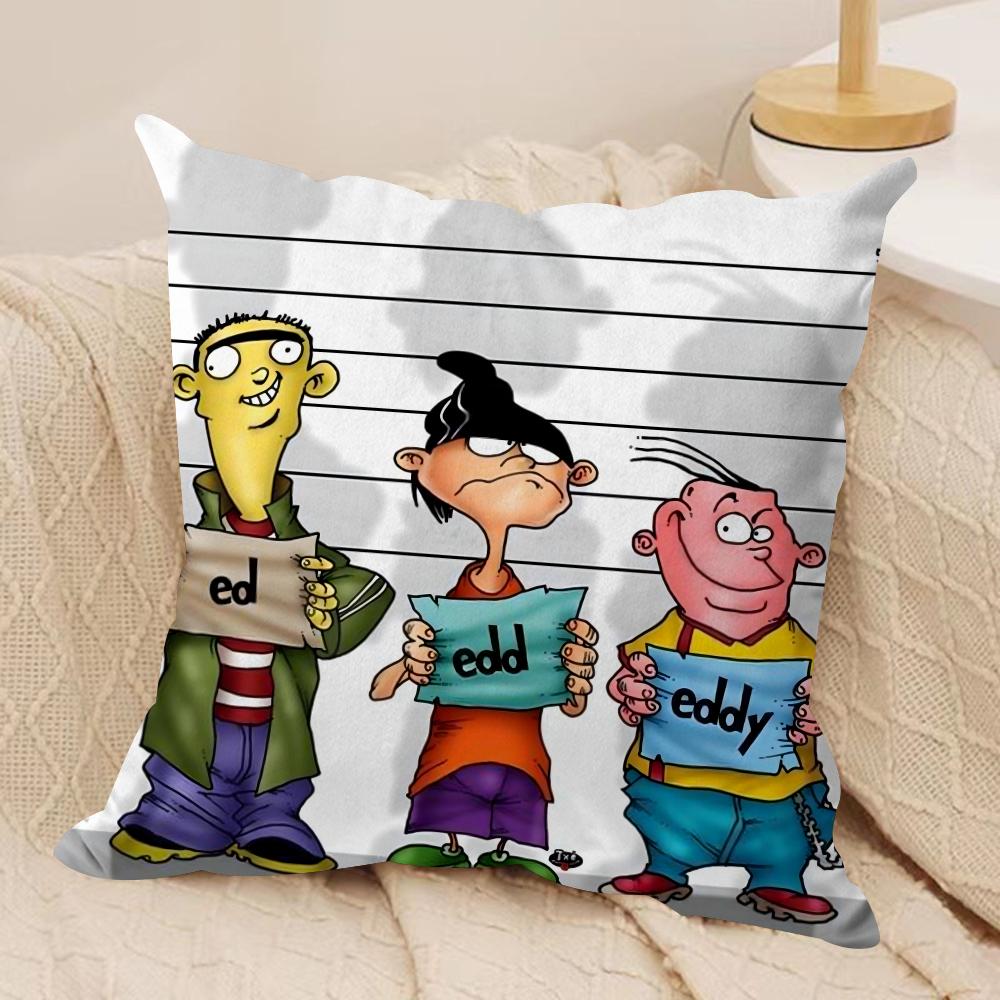 Чехол на подушку Ed, Edd n Eddy, шелковистый короткий плюш, двусторонний печатный наволочка для дивана, для всех сезонов, декор для дома, подарок