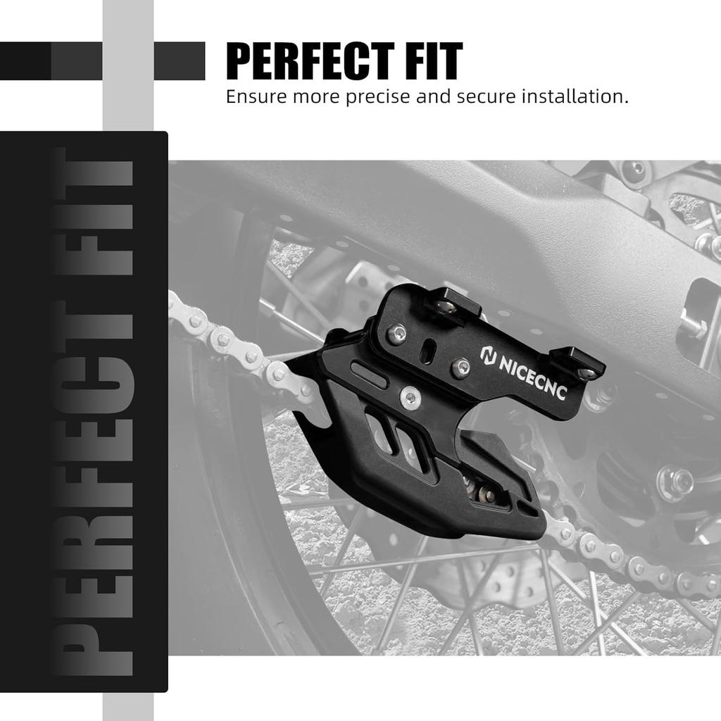 NICECNC Motorcycle Rear Chain Guide Cha Protection Pulley Stabilizer Chain Case Compatible with Yamaha Tenere 700 /XTZ700 -2024, Tenere 700 Rally
