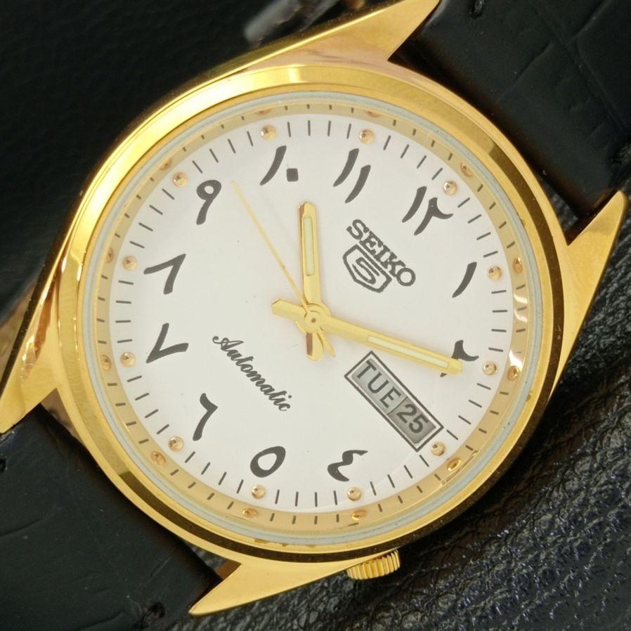ВОССТАНОВЛЕННЫЕ ВИНТАЖНЫЕ SEIKO 5 AUTO 6309A ЯПОНИЯ МУЖСКИЕ АРАБСКИЕ СЕРЕБРЯНЫЕ ЧАСЫ a425930-2