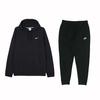 Hooded Fleece Comfortable Long Sleeve Top Knitted Cuffed Joggers Casual Sports Set Men Sets Black 623453-010+-BV2763-010