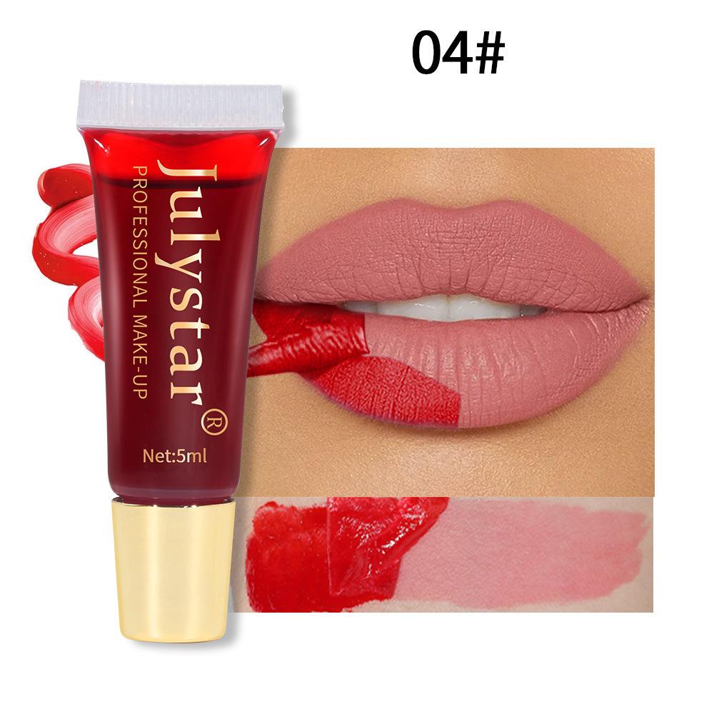 Tear Lip Glaze, матовая матовая поверхность, чтобы оставить фоновый цвет, краска для губ Tear Lipstick Makeup