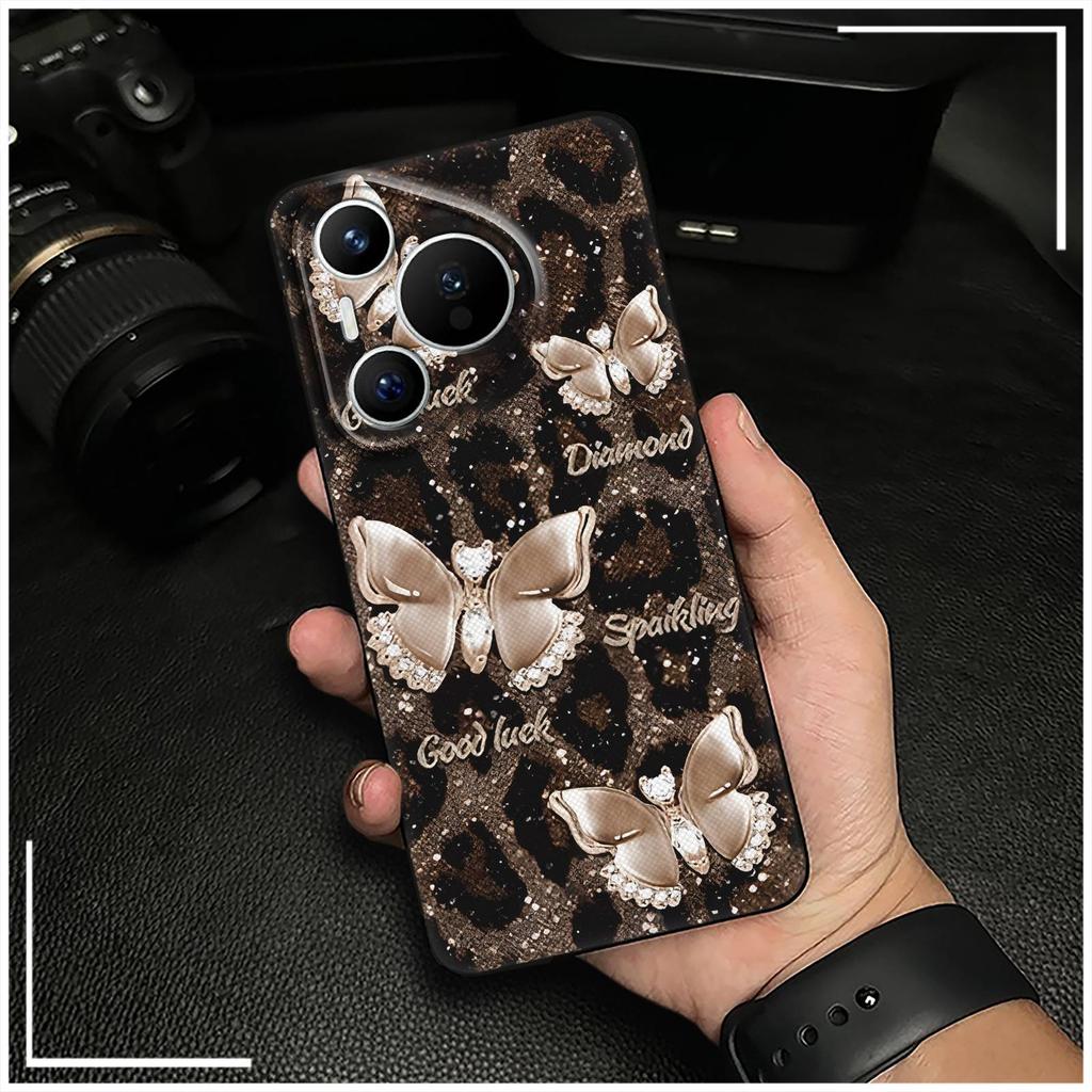 Масляная живопись Пылезащитный чехол для телефона для Huawei P70 Pro/Pura 70 Pro+ Ударопрочный ТПУ Прочный Мультяшный Полная защита Мягкий чехол