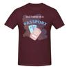 Piece Travel Passport Graphic  Cotton TShirt All I Need is Travel Tees Tops For Unisex
