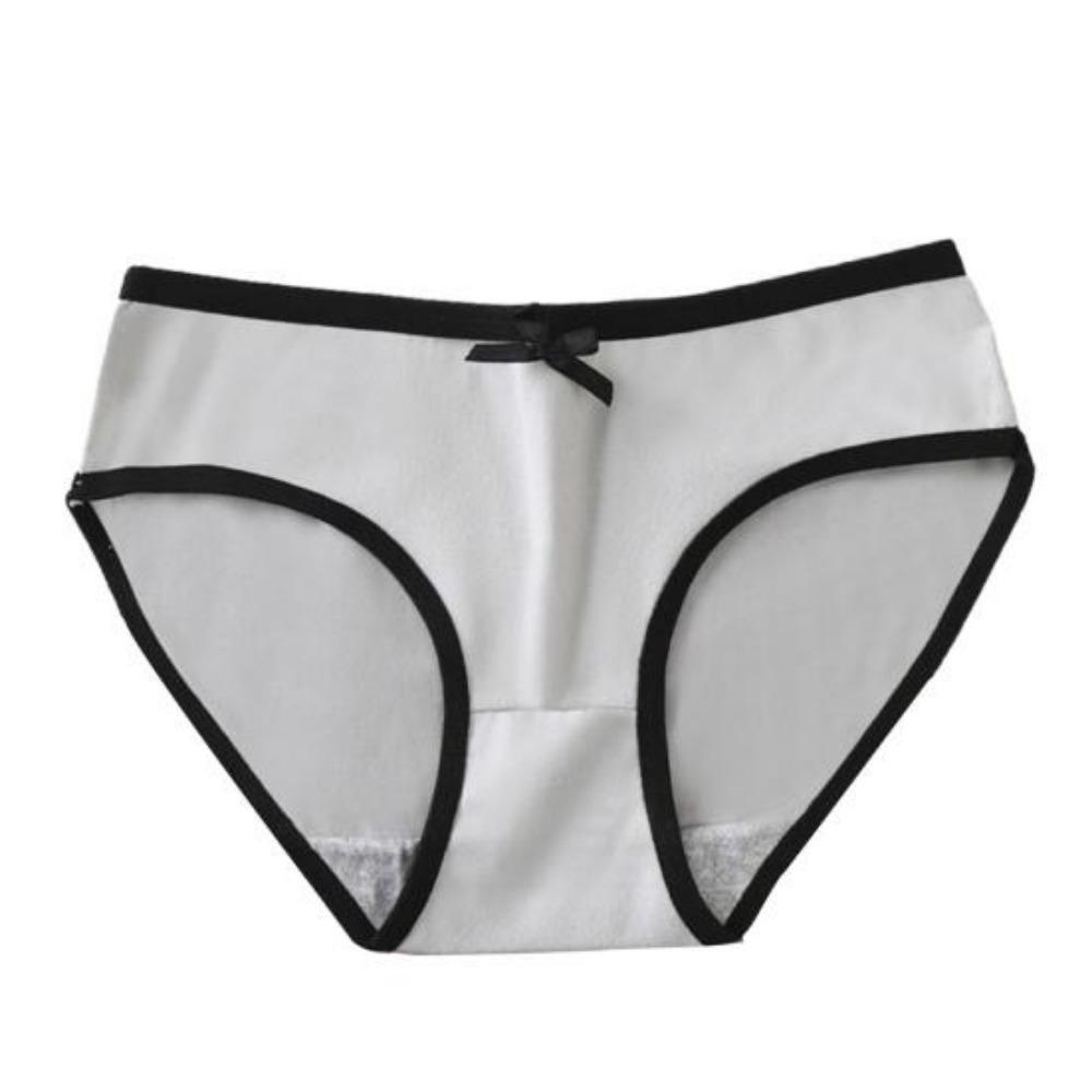 5 PCS Women Underpants Trendy Close Fit Simple Underpants Stretchy Moisture-wicking Briefs Panties for Sleeping