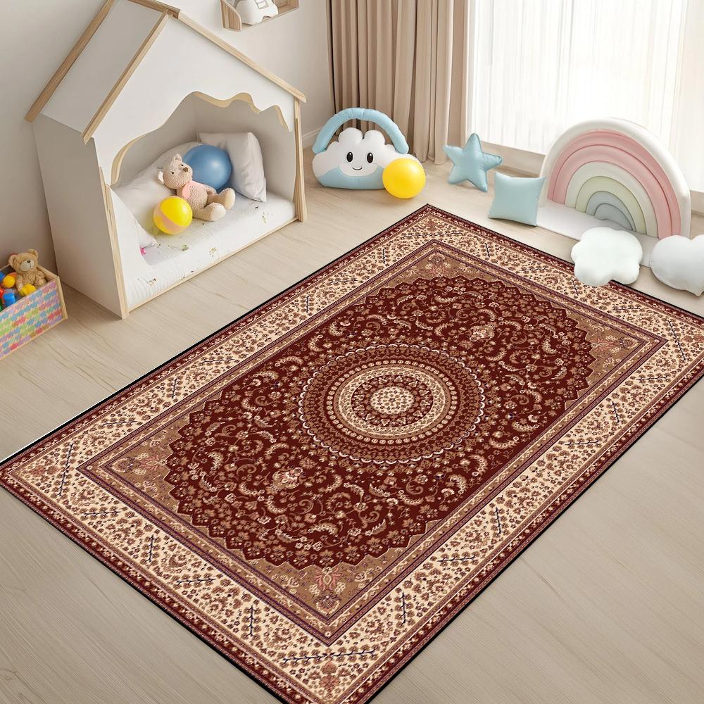 Традиционный китайский ковер с узором Двойное Счастье Облако Этнический Ретро Противоскользящий ковер для гостиной спальни