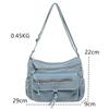Women's Denim Large Capacity Shoulder Bag Denim Tote Bags Adjustable Long Strap Crossbody bags Fashion Travel Handbags