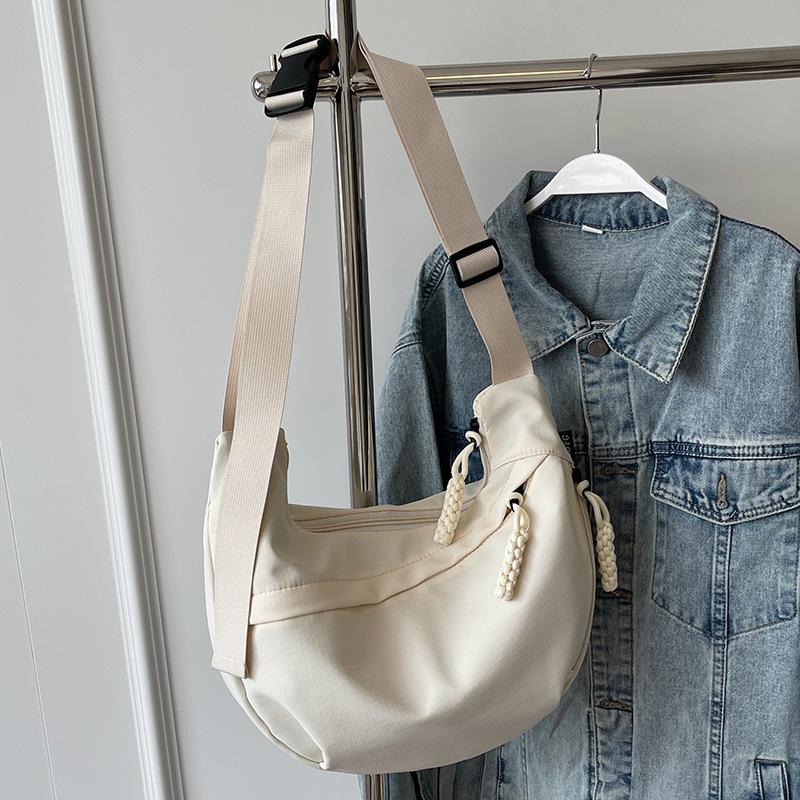 Сумка Сумка через плечо Женская холщовая сумка Повседневная Женская корейский ленивый стиль Сумка-пельмень