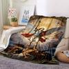 1PC Divine Battle Blanket, Soft Warm All-Season Throw for Sofa, Bed, Car, Office, Vibrant Colorful Design, Durable & Cozy Gift for Home Decor, Cozy Ho