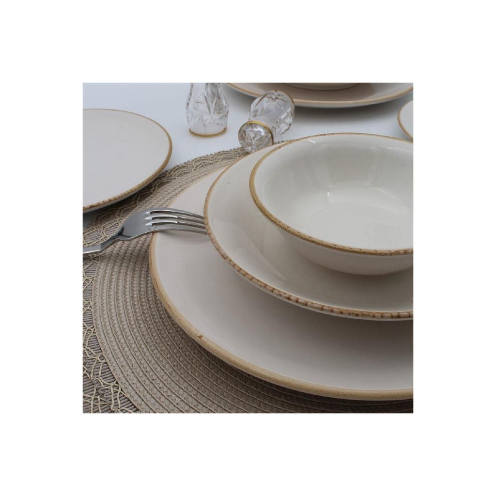 Arna 24 Piece Dinner Set - Cappuccino