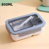 850ml/1100ml Portable Lunch Box Microwave Bento Boxes with Tableware for Kids School Office Leakproof Food Storage Container