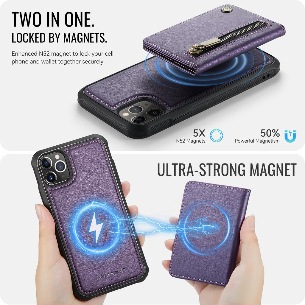 For Samsung Galaxy S24 Ultra Case Detachable 2 in 1 Leather Wallet Phone Cover Magnetic Case