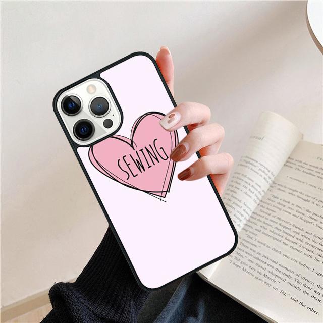 Любовь Швейная машина Узор Ракушка Для iPhone 17 Air 15 16 14 13 12 Pro Max 11 Pro Max Plus Чехол для телефона
