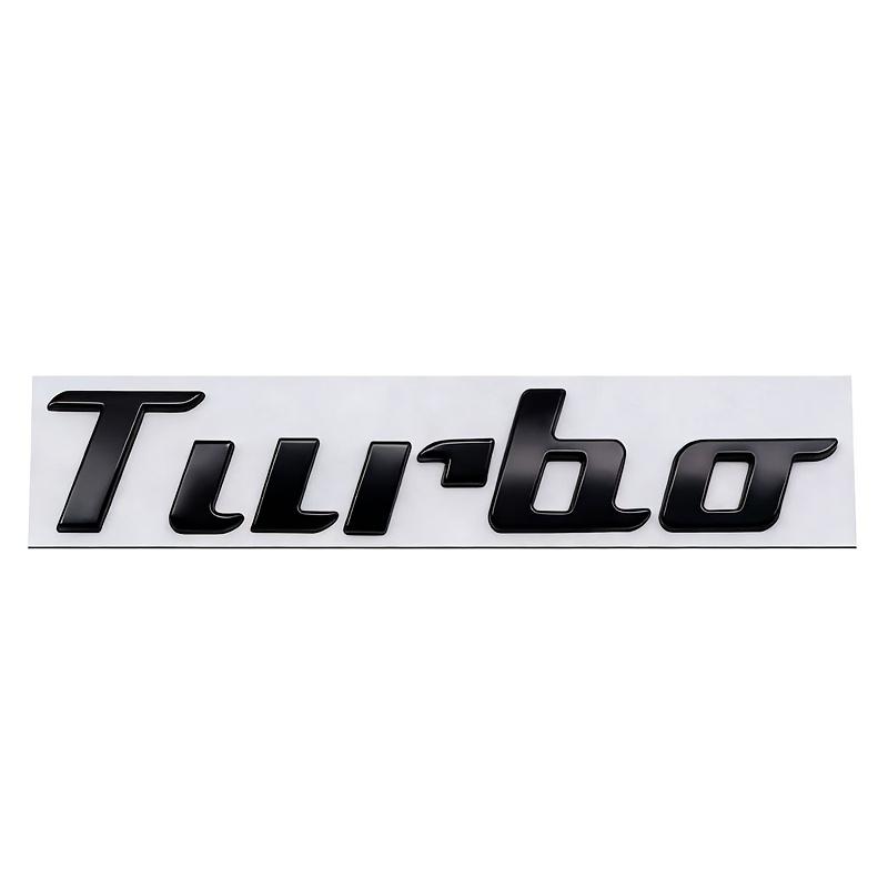 Новый задний значок TURBO для автомобиля, подходит для значка модификации производительности с турбонаддувом, 3D металлические отдельные буквы TURBO наклейка на багажник