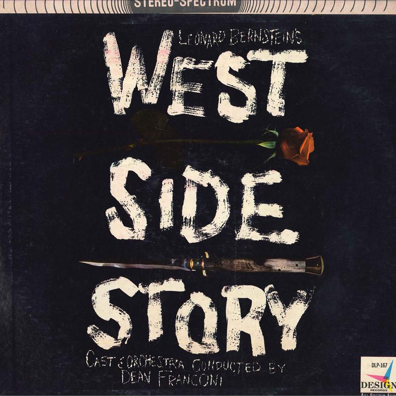 Виниловая пластинка DEAN FRANCONI COND THE CAST ORCH West Side Story DLP167 DESIGN 1962 Саундтреки из США Мюзиклы Б/у