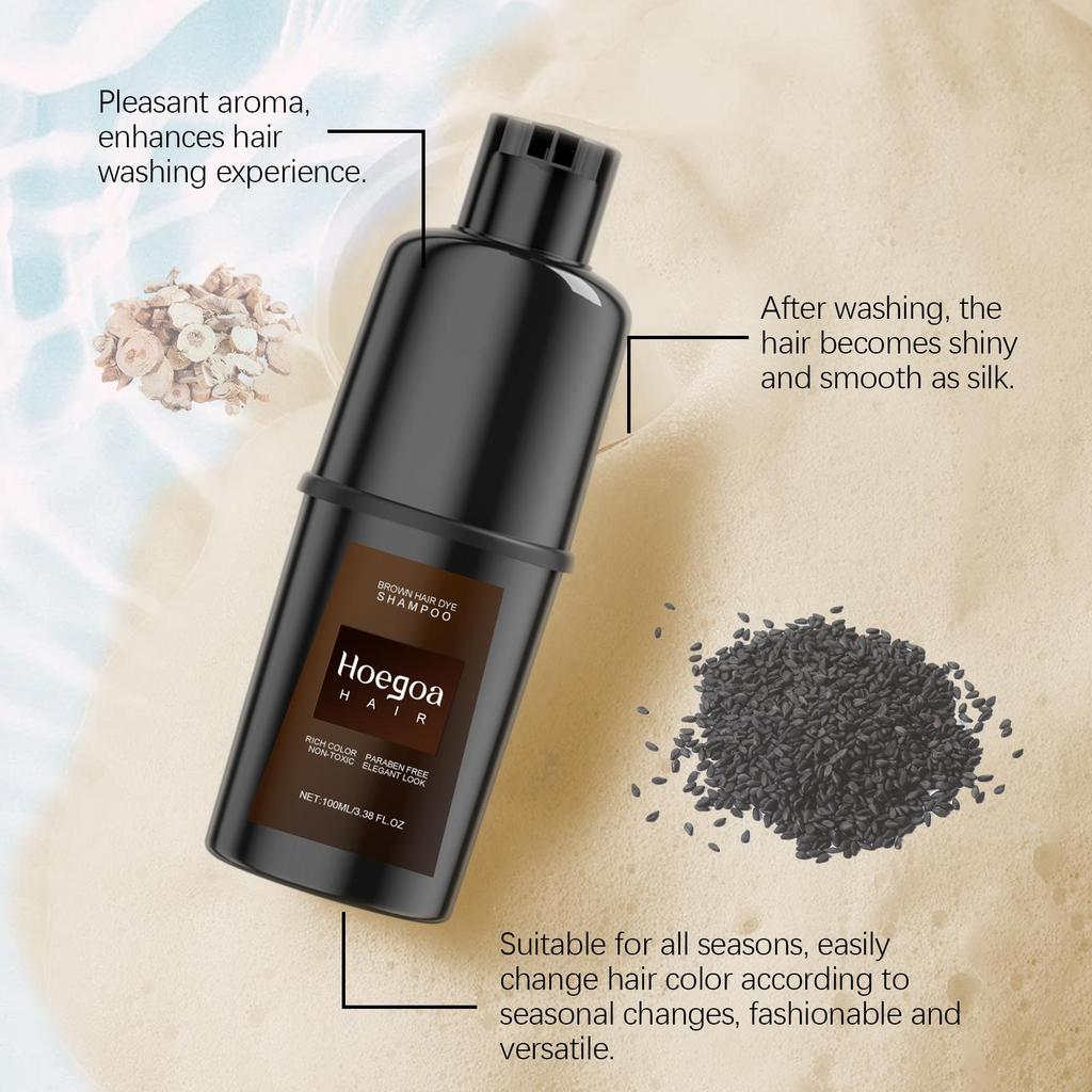 Шампунь-краска мгновенного действия DIY краска для волос натуральный черный цвет восстановление седых волос не раздражающий шампунь для окрашивания волос для мужчин и женщин