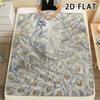 1Pc Peacock Print Flannel Blanket,High quality Comfortable for All Seasons,Home Decor,Warmth and Comfort,Perfect for Christmas Gifts