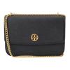 TORY BURCH Solid color design calfskin shoulder bag women's black 159585-001