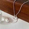 Женский шариковый кулон простая цепочка для свитера темперамент матовое длинное ожерелье крутой стиль корейская версия французский легкий люкс премиум