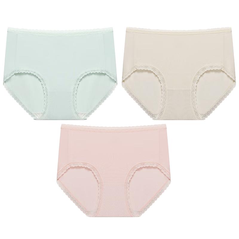 Yiershuang Women's Silkworm Protein Mulberry Silk Briefs 3-Pack