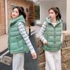 Утолщенный пуховый жилет, женский осенне-зимний короткий приталенный женский жилет, тонкое пальто