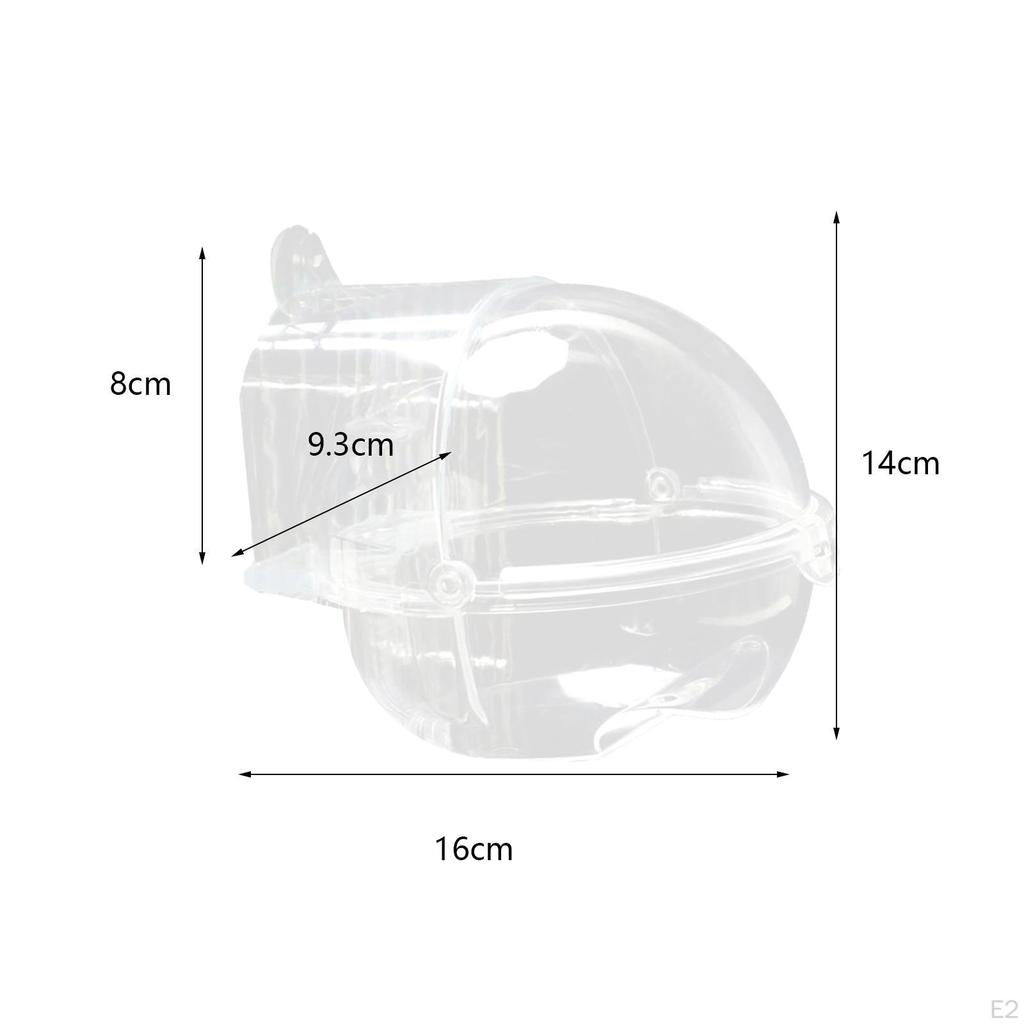 Подвесная клетка для купания птиц Прозрачная Металлическая Винт Прочный