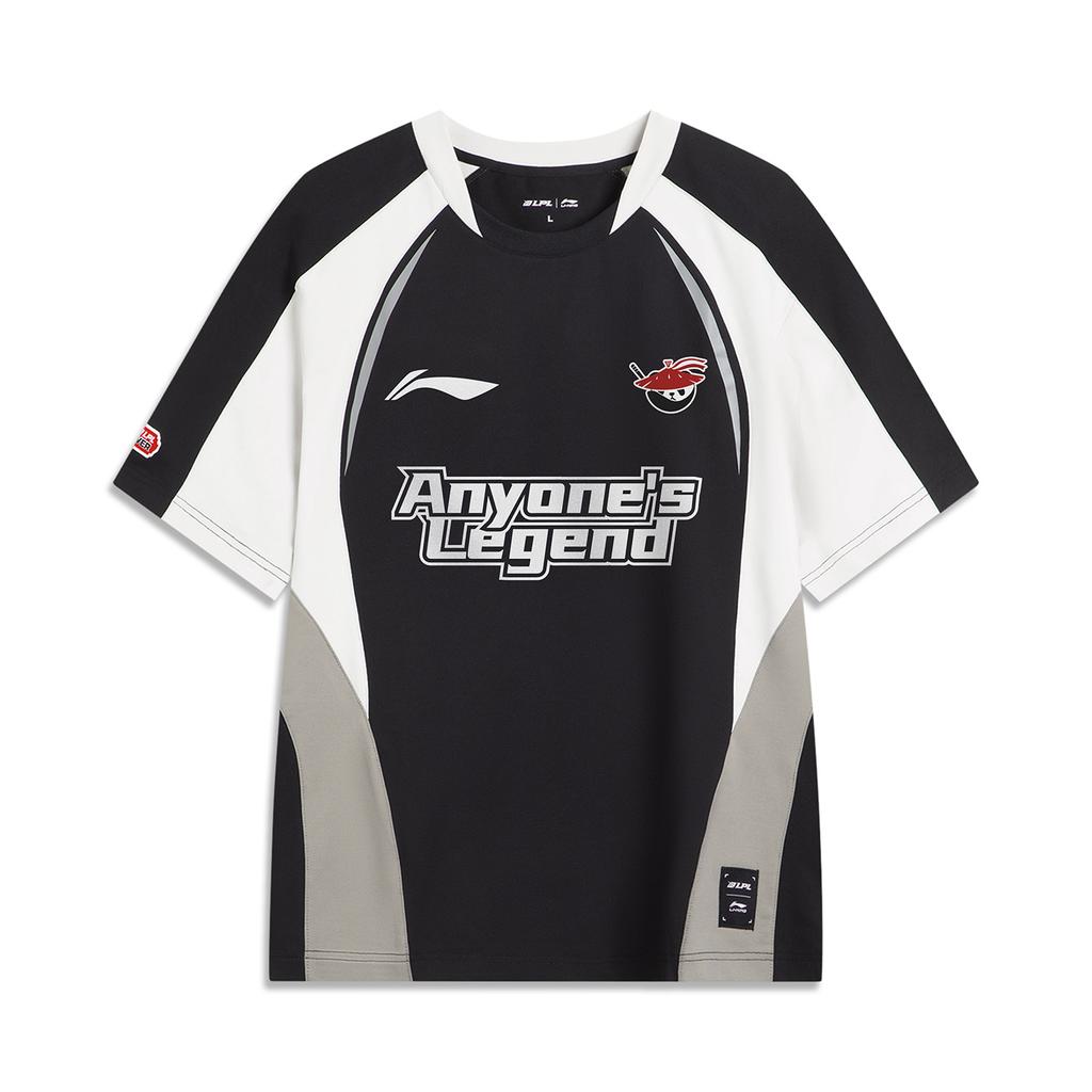 Li Ning X LPL Коллаборация MSI Событие Экспедиция Спортивный Повседневный Модный Круглый Вырез Пара Повседневный Спортивный Футболка с Коротким Рукавом Унисекс Футболка ATSV711-1